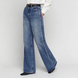 Nwot reformation carey studded jeans
